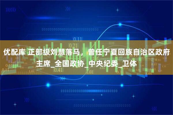 优配库 正部级刘慧落马，曾任宁夏回族自治区政府主席_全国政协_中央纪委_卫体